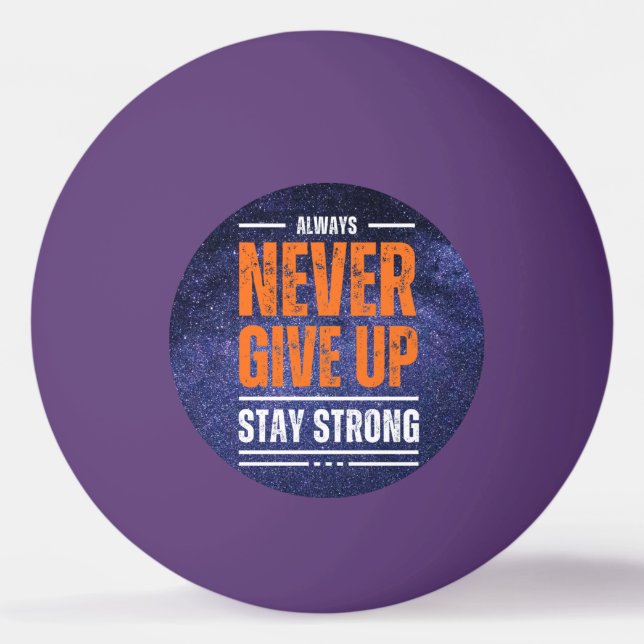 Bolinha De Ping Pong Nunca Desistir: Edição Cósmica (Frente)