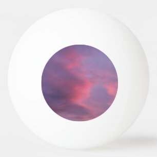 Bolinha De Ping Pong Nuvens Rosa Azul