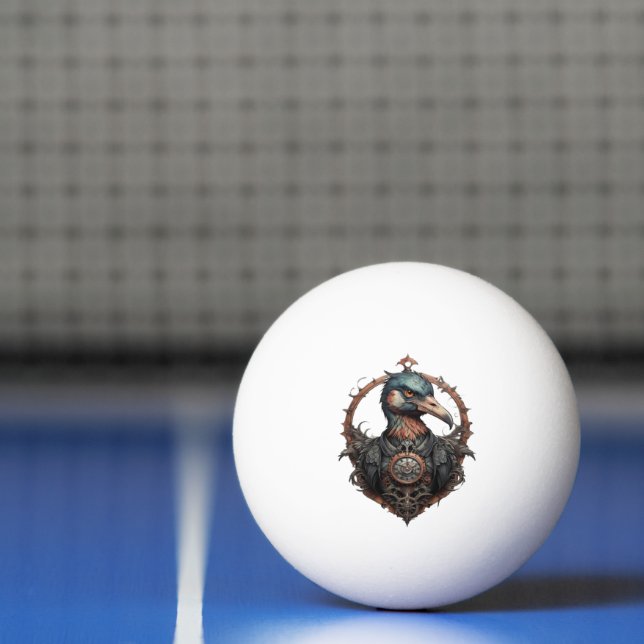 Bolinha De Ping Pong "O Bico de Ferro: Um Ibis Steampunk" (Líquido)