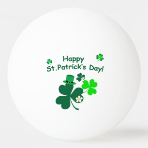 Bolinha De Ping Pong O dia de St Patrick feliz