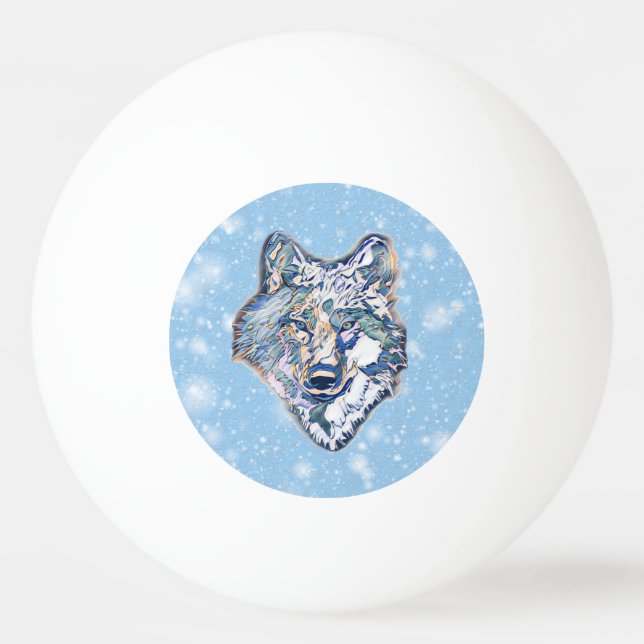 Bolinha De Ping Pong O Lobo de inverno   (Frente)