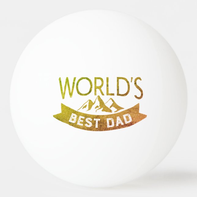 Bolinha De Ping Pong O melhor Pai do mundo (Frente)