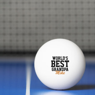 Bolinha De Ping Pong O melhor vovô, Dia de os pais preto e laranja do m