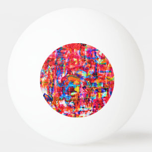Bolinha De Ping Pong O multi abstrato bonito das cores acena a pintura
