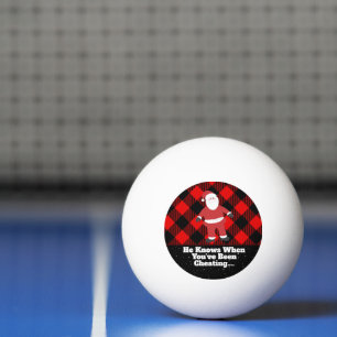 Bolinha De Ping Pong O papai noel engraçado do divertimento da famíli