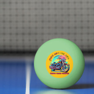 Bolinha De Ping Pong O Pessoas não faz viagens: bicicleta de estilo ret