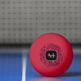 Bolinha De Ping Pong O preto vermelho-magenta vermelho-escuro brilha Mo