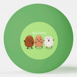 Bolinha De Ping Pong Óculos caianos, bonitos, ilustração engraçada 
