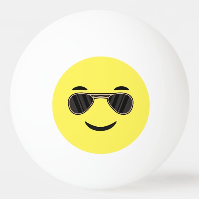 Bolinha De Ping Pong Óculos de sol Emoji (Frente)