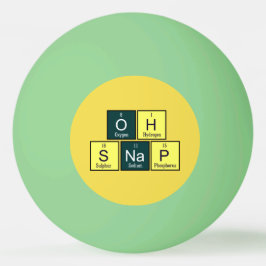 Bolinha De Ping Pong Oh químico engraçado do professor da química do