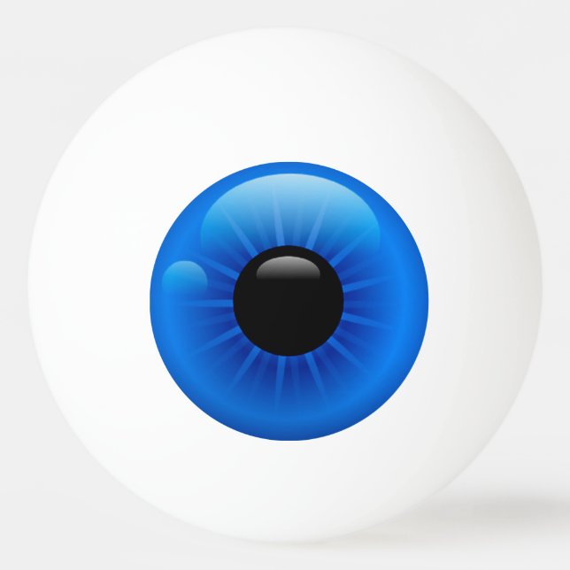 Bolinha De Ping Pong Olho Azul (Frente)