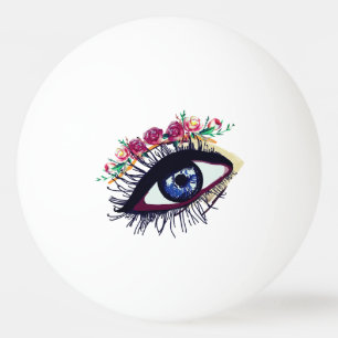 Bolinha De Ping Pong Olho Azul, Flores Ping Pong Ball