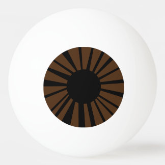 Bolinha De Ping Pong Olho Castanho Escuro com Aluno Negro no Olho Branc