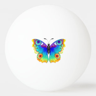 Bolinha De Ping Pong Olho Peacock da Borboleta Arco-Íris