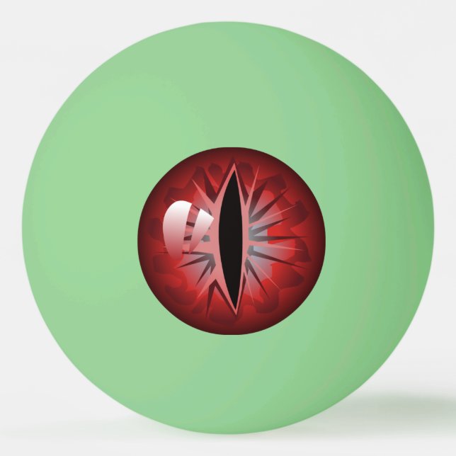 Bolinha De Ping Pong Olhos Vermelhos Assustadores Brilham no Escuro (Frente)