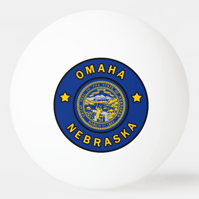 Bolinha De Ping Pong Omaha Nebraska (Frente)