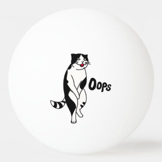 Bolinha De Ping Pong Oops Cat