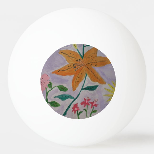 Bolinha De Ping Pong Orange Lily (Frente)