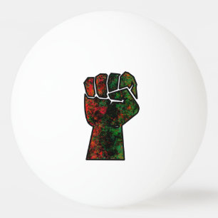 Bolinha De Ping Pong orgulho negro punho vermelho verde bandeira pan-af