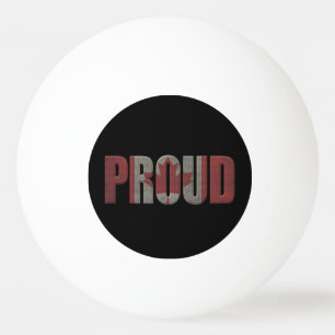 Bolinha De Ping Pong Orgulhoso canadense