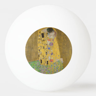 Bolinha De Ping Pong Os amantes beijando o abraço de Gustav Klimt