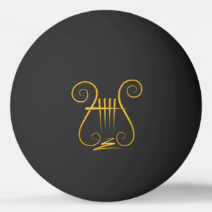 Bolinha De Ping Pong Ouro Lyre