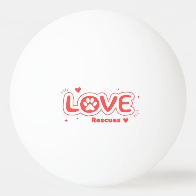 Bolinha De Ping Pong OWRAssist Amor Resgata (Frente)