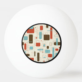 Bolinha De Ping Pong Padrão Art Déco Retro Vintage