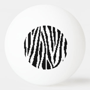 Bolinha De Ping Pong Padrão de Design de impressão de pixel zebra de 8 