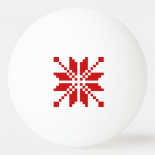 Bolinha De Ping Pong Padrão de Natal do Floco de Neve do Natal