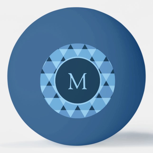 Bolinha De Ping Pong Padrão de triângulos (Frente)