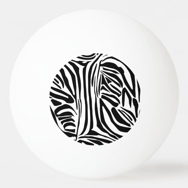 Bolinha De Ping Pong Padrão de zebra (Frente)