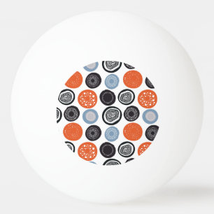 Bolinha De Ping Pong Padrão geométrico criativo e colorido.