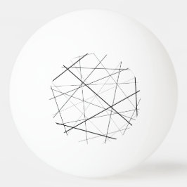 Bolinha De Ping Pong Padrão geométrico preto e branco