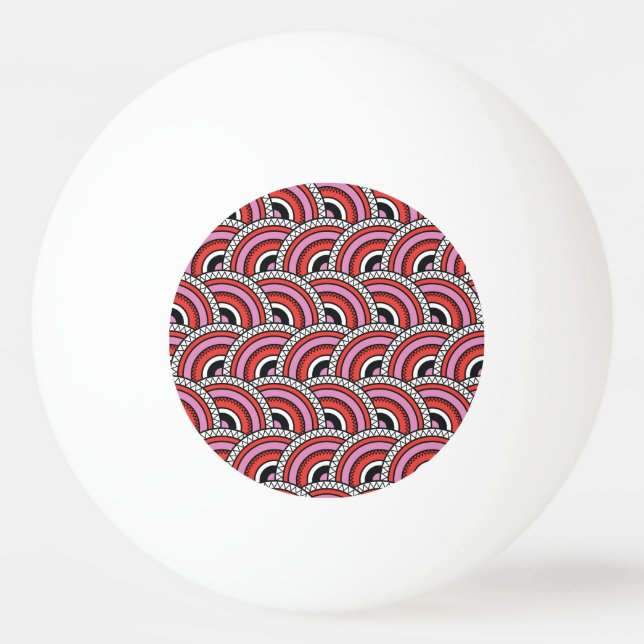 Bolinha De Ping Pong Padrão geométrico sem costura (Frente)