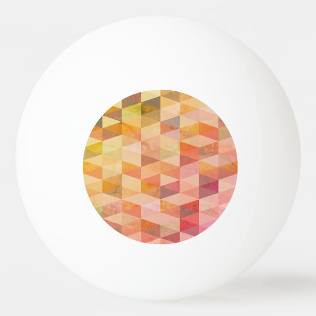 Bolinha De Ping Pong Padrão Geométrico Triângulo Macio (Frente)