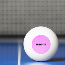 Bolinha De Ping Pong Padrão rosa de pontos brancos