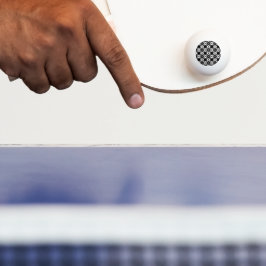 Bolinha De Ping Pong Padrão xadrez retrô minimalista – Design monocromá