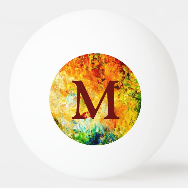 Bolinha De Ping Pong Paleta de artistas colorida (Frente)