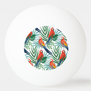 Bolinha De Ping Pong Papagaios Tropicais: Palma Esmagada Sem Olhos