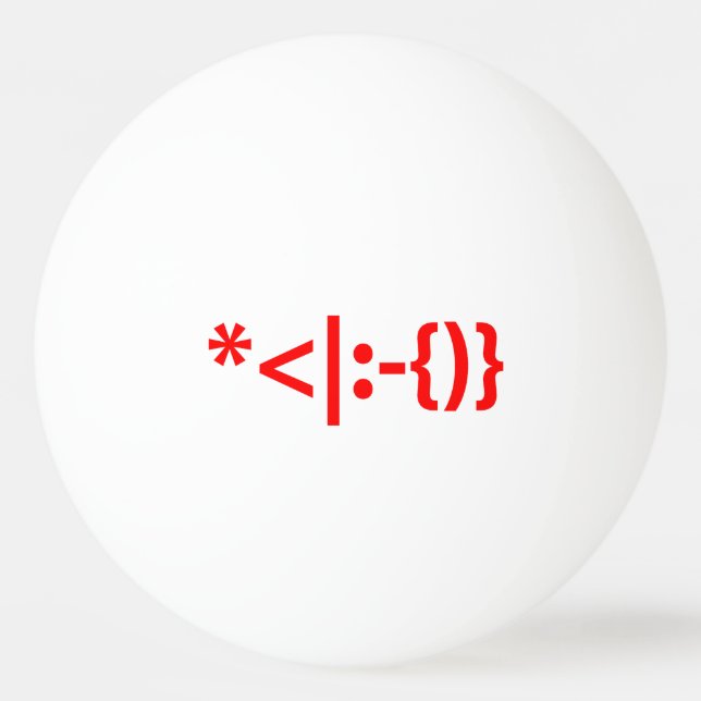 Bolinha De Ping Pong Papai Noel com Beard Christmas Emoticon (Verso)