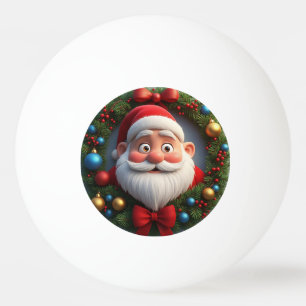 Bolinha De Ping Pong Papai Noel Desenho Animado Natal Festivo
