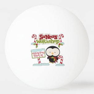 Bolinha De Ping Pong Papai noel Workshop Penguin/Feriados