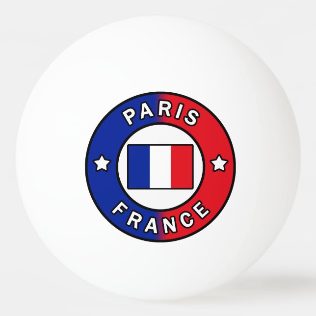Bolinha De Ping Pong Paris França (Frente)