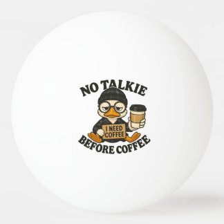 Bolinha De Ping Pong Pato Engraçado Não Fala Antes do Café Fofo Amante