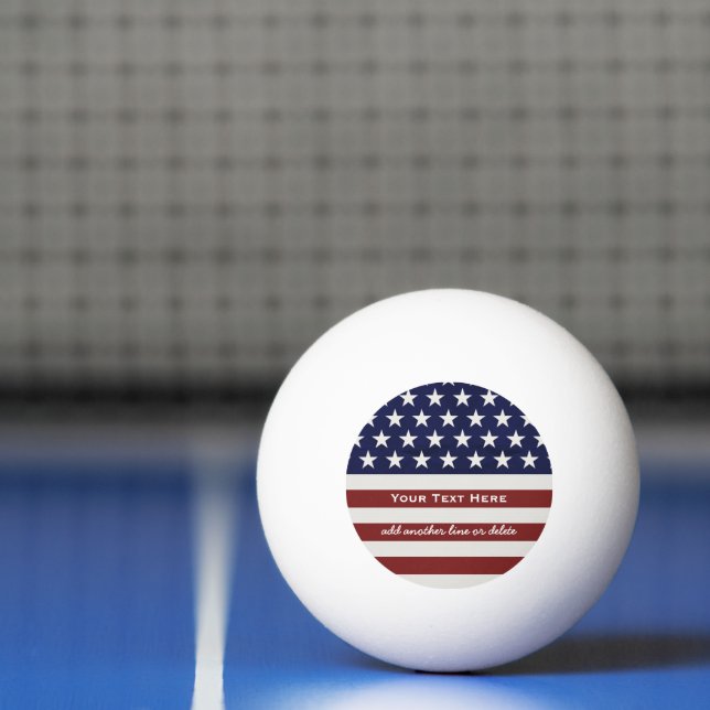Bolinha De Ping Pong Patriótico Patriótico Americano Bandeira Americano (Líquido)