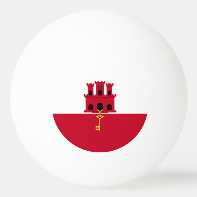 Bolinha De Ping Pong pavilhão de Gibraltar (Frente)
