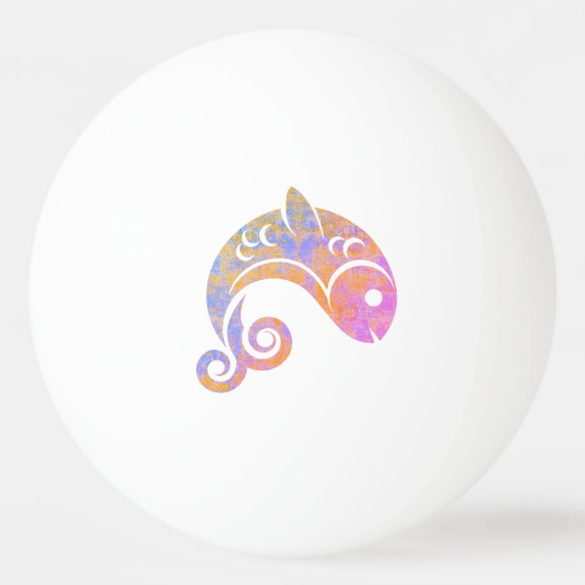 Bolinha De Ping Pong peixe arco-íris (Frente)