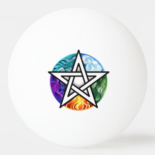 Bolinha De Ping Pong Pentagrama do Wiccan