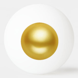 Bolinha De Ping Pong Pérola dourada